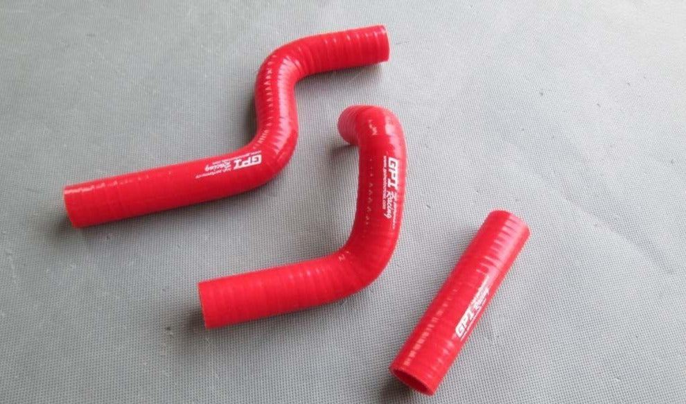 KAWASAKI KX80 1998-2000/KX85 2001-/KX100 SILICONE RADIATOR/COOLANT HOSE RED - CHR Racing