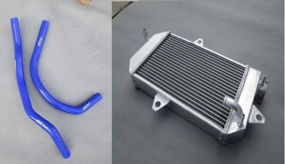 FOR Yamaha ATV BANSHEE YFZ350 YFZ 350 1987-2006 aluminum radiator+silicone hose - CHR Racing