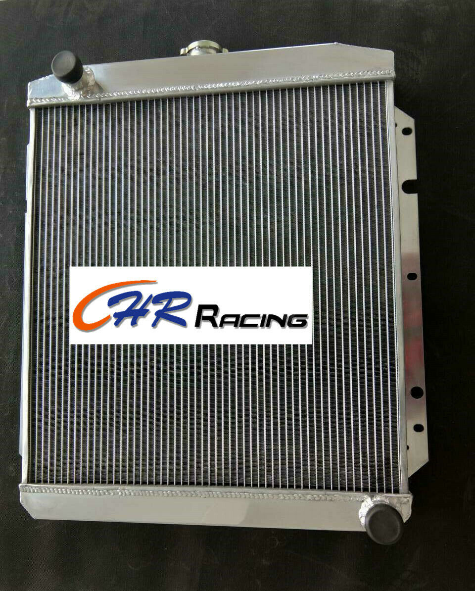 3 Rows Aluminum Radiator & Fans For Buick Special / Super / Roadmaster with Chevy l8 V8 Engine MT 1950 1951 1952