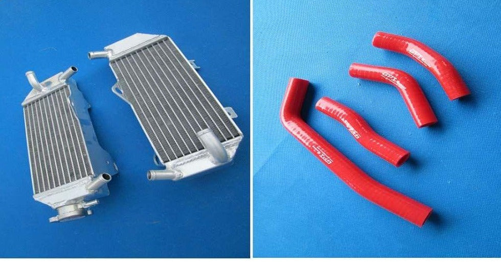 ALUMINUM RADIATOR + hose FOR HONDA CRF250 CRF250R CRF 250 R 2010 2011 10 11 - CHR Racing