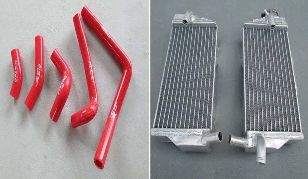 Aluminum Radiator and hose for HONDA CR250 CR250R 05 06 07 2005 2006 2007 - CHR Racing
