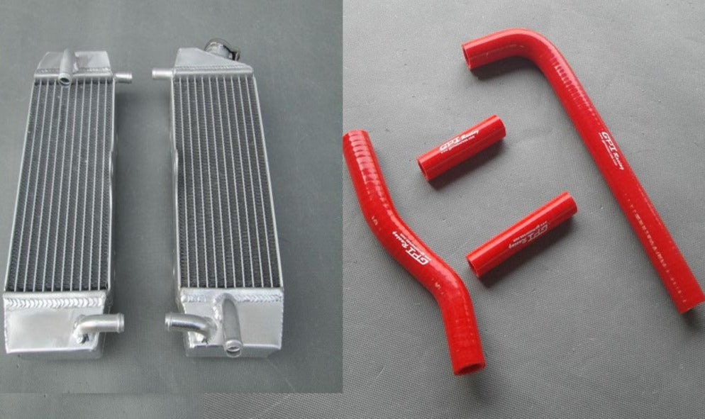 Aluminum Radiator+Red Silicone Hose for 2001-2005 Yamaha YZ250F; 01-06 WR250F