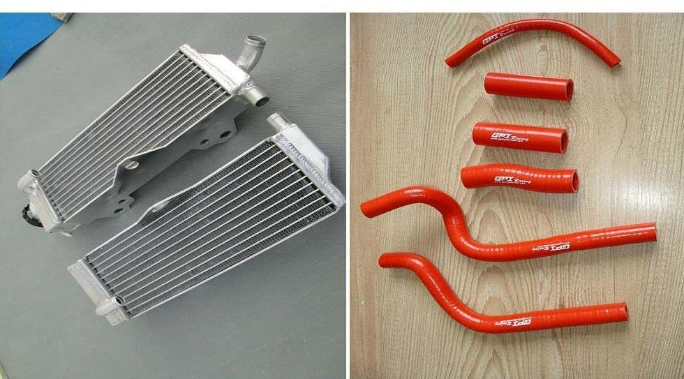 Aluminum Radiator & hose for HONDA CR500 CR500R 1991-2001 91 92 93 94 95 00 01 - CHR Racing