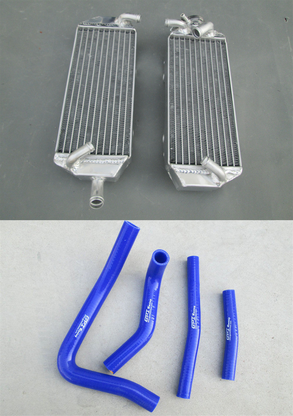 L&R aluminum radiator + hose Suzuki RM 250 RM250 2-stroke 1996 1997 1998 YELLOW