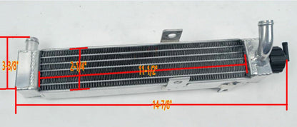 15" 4" Aluminium Radiator FOR GO KART ROTAX MINI-MAX / MICRO-MAX