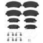 Front Rear Ceramic Brake Pads w/Hardware Kit \n fit Nissan Sentra Maxima Juke