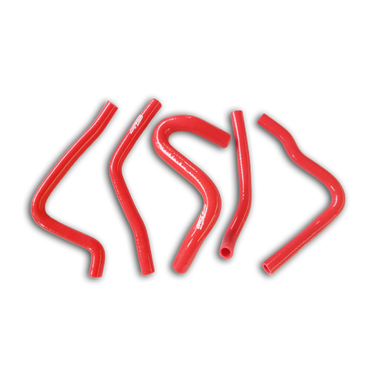 Red Silicone Radiator Hose for 1990-1993 Kawasaki KX250 2-stroke 1991 1992