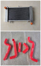 Aluminum radiator & red hose For 1995-2010 Aprilia RS125 RS 125  Tuono 125 PY RD SF MP 1996 1997 1998 1999 2000 2001 2002 2003 2004 2005 2006 2007 2008 2009