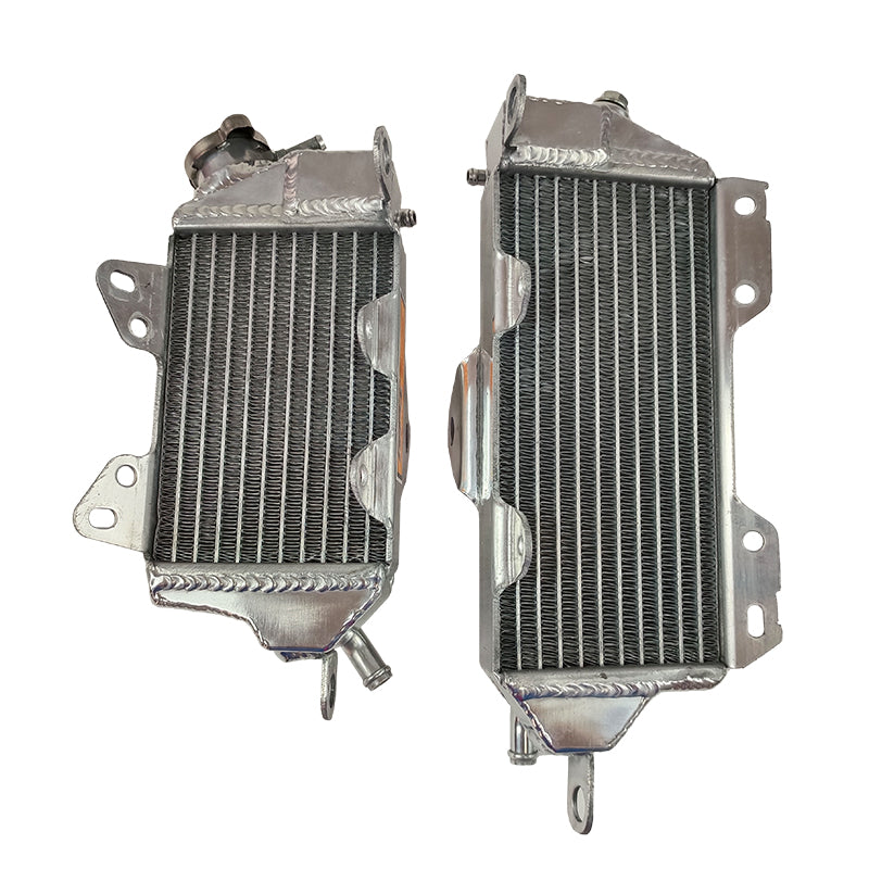 Left+Right Aluminum Radiator for 1990 1991 Kawasaki KX125 KX 125 2-stroke