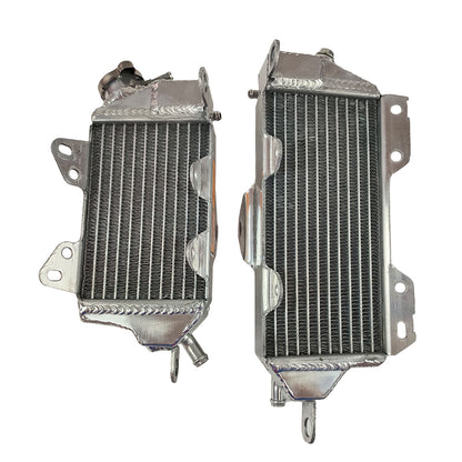Left+Right Aluminum Radiator for 1990 1991 Kawasaki KX125 KX 125 2-stroke