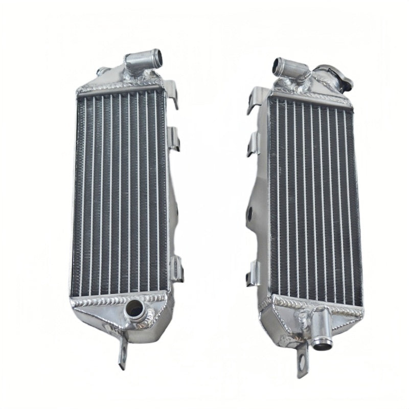 Left+Right Aluminum Motorcycle Radiator for 1985 1986 Kawasaki KX500