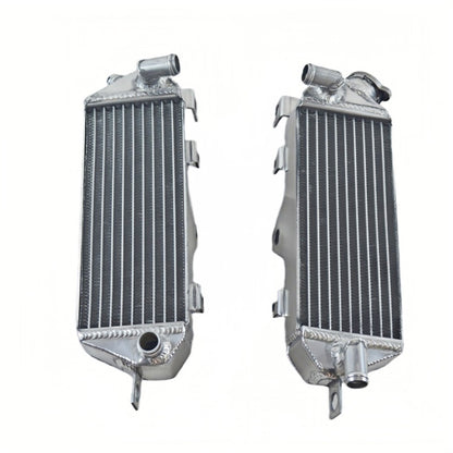 Left+Right Aluminum Motorcycle Radiator for 1985 1986 Kawasaki KX500