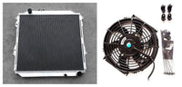 GPI Aluminum radiator& fan For 1996-2002 Toyota Landcruiser Prado KZJ90 KZJ95 /  KZJ 90 KZJ 95 3.0 diesel  MT 1996 1997 1998 1999 2000 2001 2002