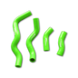Green Silicone Radiator Hose for 2006-2014 Kawasaki KLX250S