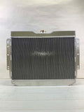 GPI 3 Row Aluminum Radiator for 1963-1968 Chevy Bel Air Impala AT (Notched Tank) 1964 1965 1966 1967