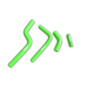 Green Silicone Radiator Hose for 2004 Kawasaki KXF250 KX250F/ Suzuki RMZ250