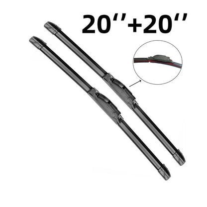 2 pieces 20"+20" All Season Beam Windshield Front Wiper Blades