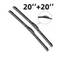 2 pieces 20"+20" All Season Beam Windshield Front Wiper Blades