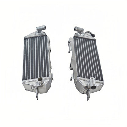 Left+Right Aluminum Motorcycle Radiator for 1985 1986 Kawasaki KX500