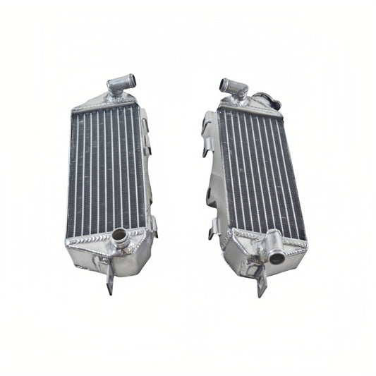Left+Right Aluminum Motorcycle Radiator for 1985 1986 Kawasaki KX500