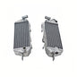 Left+Right Aluminum Motorcycle Radiator for 1985 1986 Kawasaki KX500