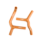 Orange Silicone Radiator Y Hose for 2003-2012 KTM 85SX 105XC 85/105 SX/XC