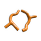 Orange Silicone Radiator Hose for 2013-2017 KTM 85SX/ Husqvarna TC85 2014 2015