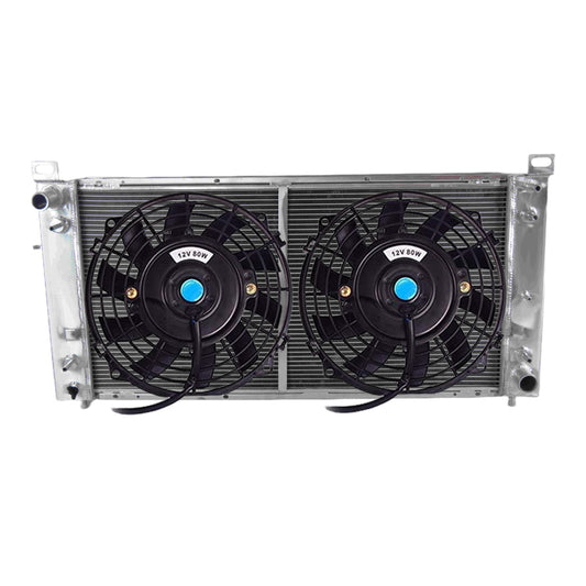 Aluminum radiator & FAN for Chevrolet Chevy Avalanche Cheyenne Silverado Sonora Suburban Tahoe 1500 2500 3500 V6/V8 4.8/5.3/6.0/6.2L