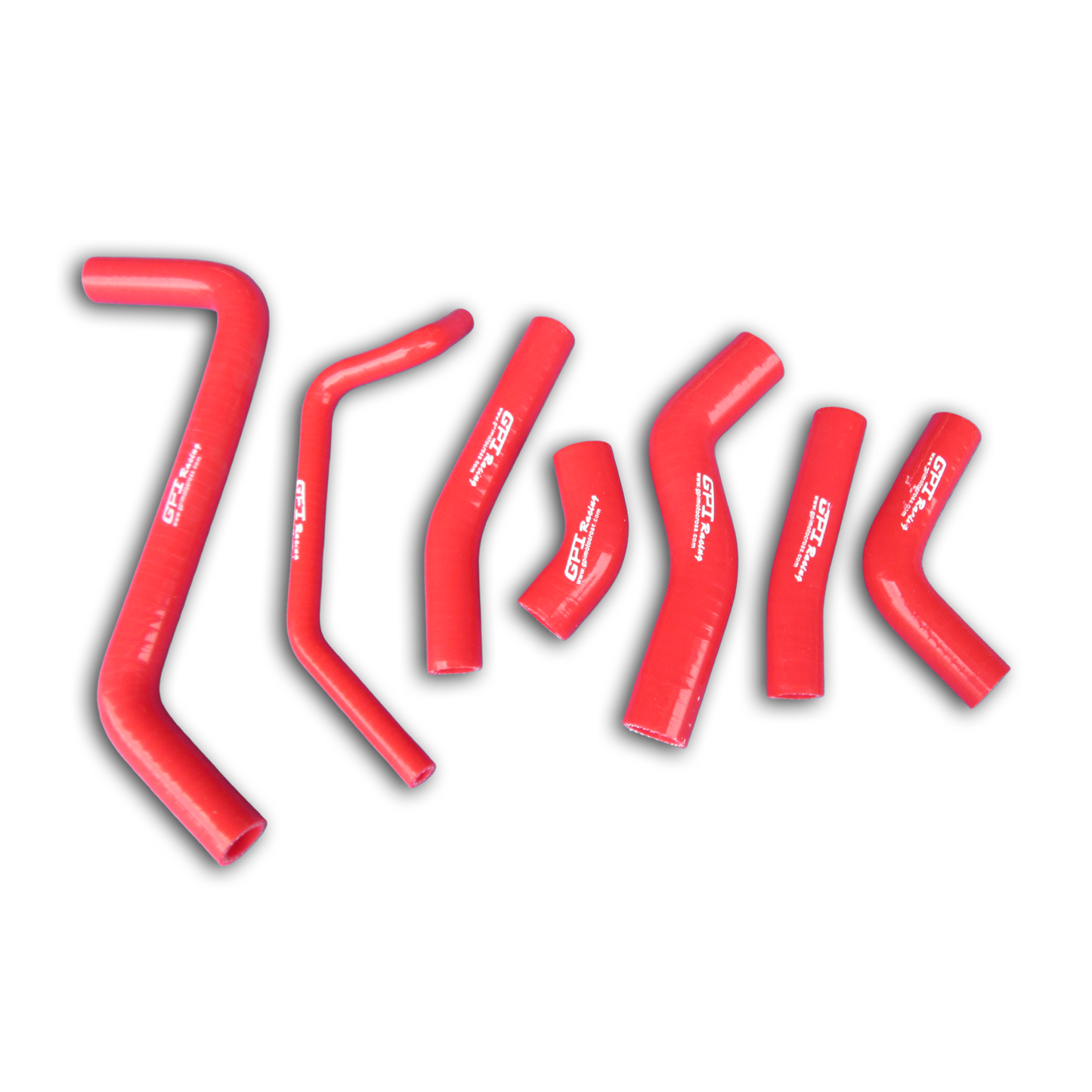 White Silicone Radiator Hose for 2009-2014 Kawasaki KX450F
