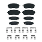 Front and Rear Ceramic Brake Pads fit SUBARU OUTBACK FORESTER IMPREZA