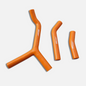 Orange Silicone Radiator Hose for 2003 2004 2005 2006 KTM 250SX/250SXS/250EXC