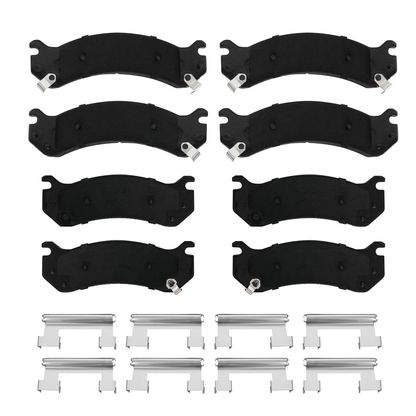 Fit Chevy GMC Avalanche Silverado Sierra 2500 3500 HD H2 Front Rear Brakes Pads