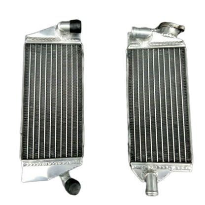 Left+Right Aluminum Motorcycle Radiator for 1983 Kawasaki KX250 KX 250