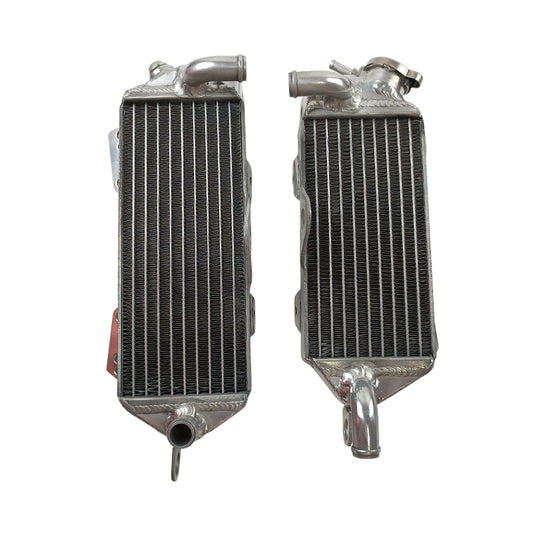 Left+Right Aluminum Motorcycle Radiator for 1988 1989 Kawasaki KX250 KX 250