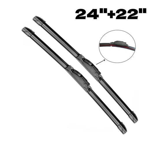pair 24"+22" All Season Beam Windshield Front Wiper Blades