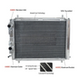 Aluminum Radiator for Lancia Delta 831 2.0 HF Integrale 8V 16V Turbo 1987-1995