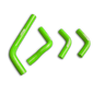 Green Silicone Radiator Hose for 2004-2009 Honda CRF250X CRF250R