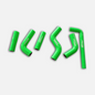 Green Silicone Radiator Hose for 2002 2003 2004 2005 2006 KTM 400EXC 525EXC