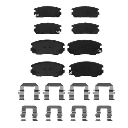 Front and Rear Ceramic Brake Pads for 2010- 2017 GMC Terrain / Chevy Equinox