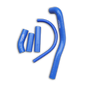 Blue Silicone Radiator Coolant Hose for 1988-2004 Kawasaki KX500 1989 1990 1991