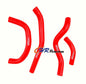 Red Silicone Radiator Hose for 2018 2019 2020 Honda CRF250R