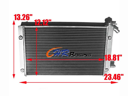 Aluminum Radiator for EML Jumbo Sidecar - Motorcycle Cooling System Upgrade