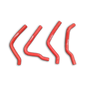 Red Silicone Radiator Hose for 1990-1993 Kawasaki KX125
