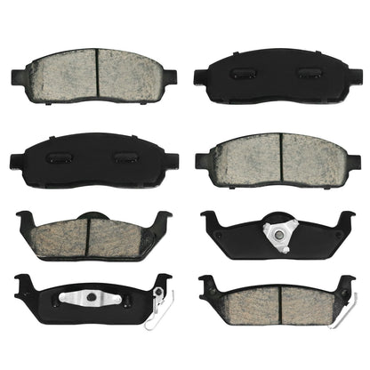 Ceramic Brake Pads Front Rear for 2004-2008 Ford F150 Lincoln Mark LT