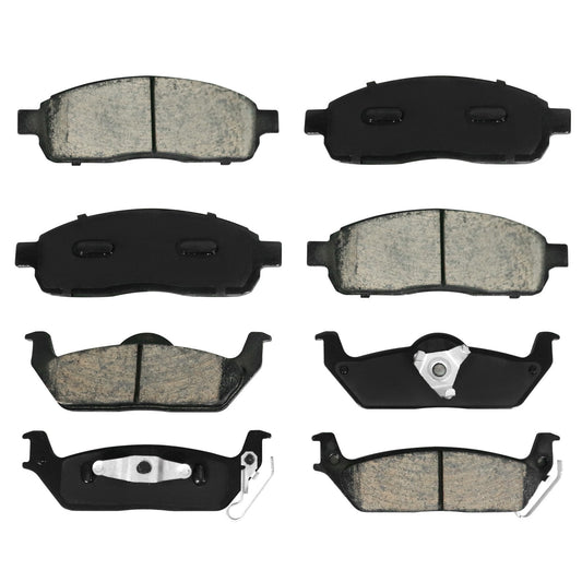 Ceramic Brake Pads Front Rear for 2004-2008 Ford F150 Lincoln Mark LT