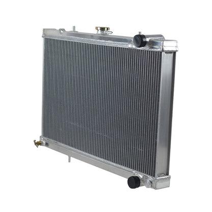 Aluminum Radiator & Fan FOR 1989-1994 NISSAN SKYLINE GT-R/GTS-25/GTM/GTS-T/ GTS-4  MT 1990 1991 1992 1993