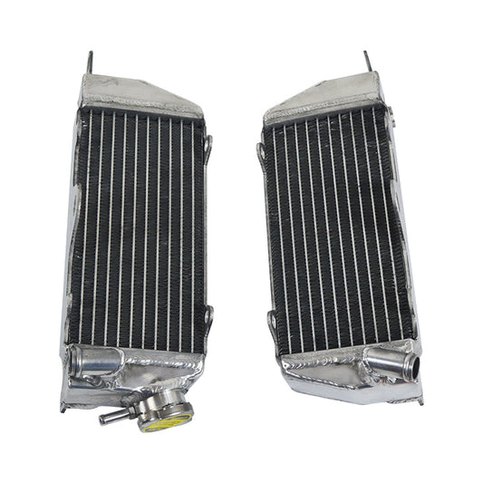 Left+Right Aluminum Motorcycle Radiator for 1984 Kawasaki KX250 KX 250