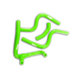 Green Silicone Radiator Hose for 2000-2010 Husqvarna CR250 WR250 WR300 WR360