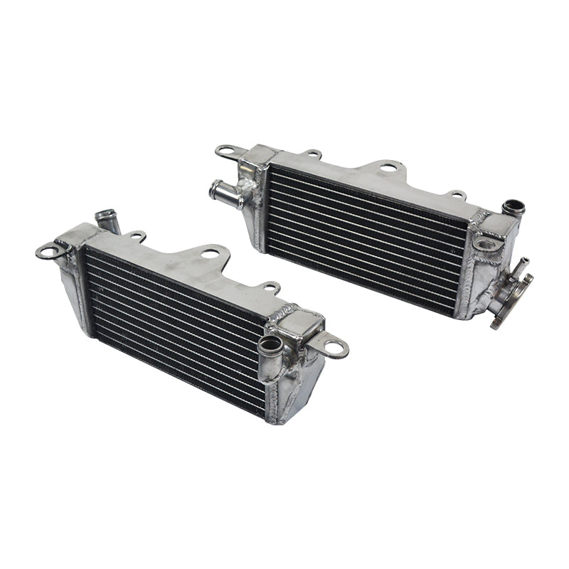 Left+Right Aluminum Motorcycle Radiator for 1984 Kawasaki KX250 KX 250