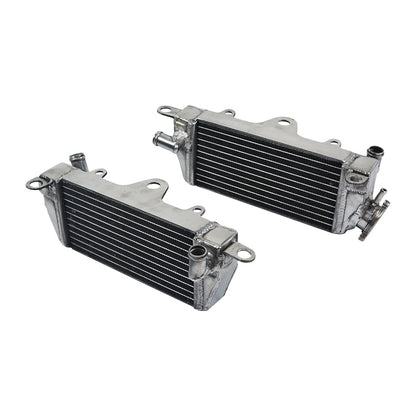 Left+Right Aluminum Motorcycle Radiator for 1984 Kawasaki KX250 KX 250